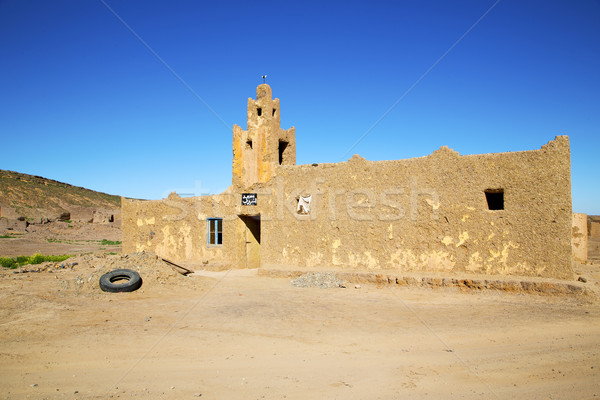 old brown construction in africa morocco and sky  near   Stock photo © lkpro