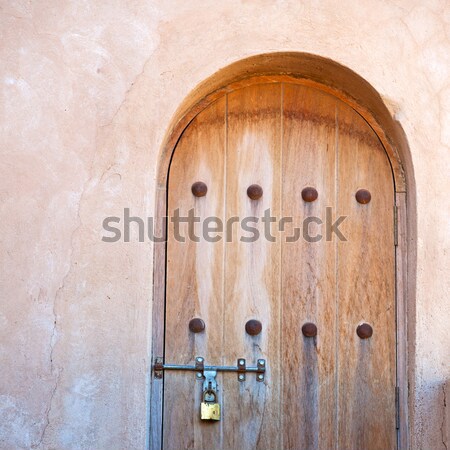 historical in  antique building door morocco style africa   wood Stock photo © lkpro