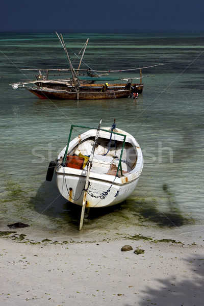boat in zanzibar sea Stock photo © lkpro