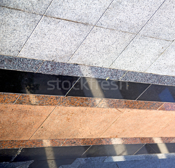 抽象 反射 路面 交叉 石 步驟 商業照片 © lkpro