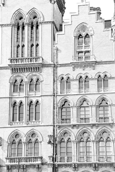 Arquitetura antiga Londres inglaterra windows tijolo Foto stock © lkpro