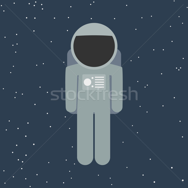 vector spaceman in flat style Stock photo © logoff