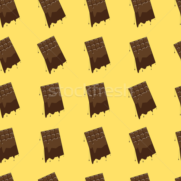 Gesmolten chocolade naadloos voedsel abstract ontwerp Stockfoto © logoff