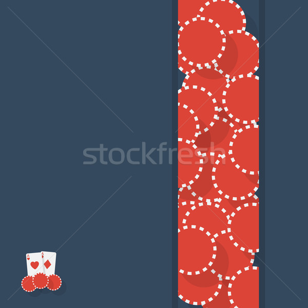 Vecteur poker coeur fond art rouge [[stock_photo]] © logoff