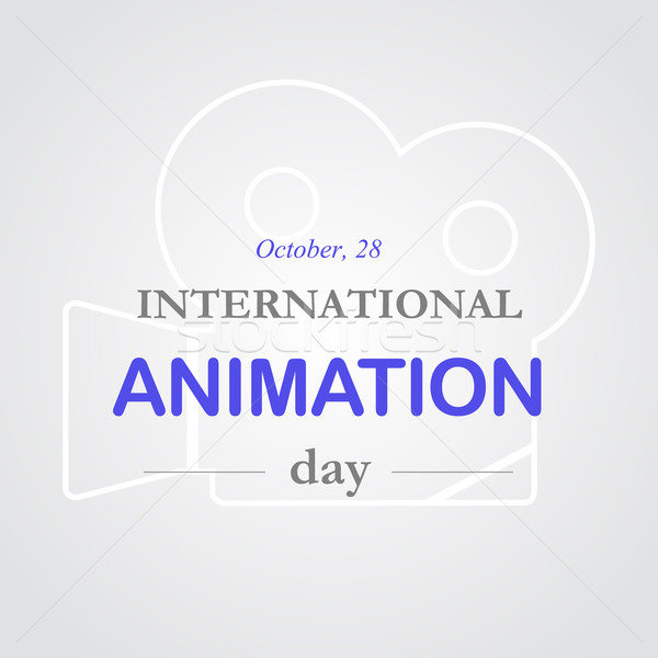 World animation day, October, 28 Stock photo © logoff