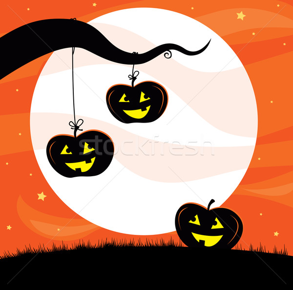 Halloween Jack O'Lantern Tree Stock photo © lordalea