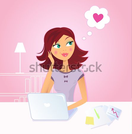 Frau rosa Handtuch entspannenden Schönheitssalon isoliert Stock foto © lordalea