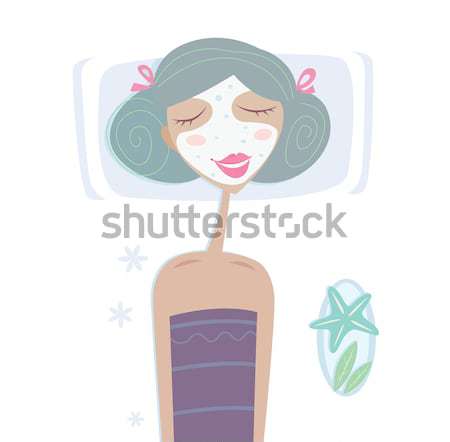 Spa Girl With Face Mask
 Stock photo © lordalea
