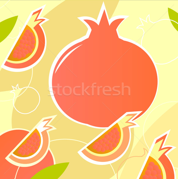 Rodie retro stilizate textură portocaliu Imagine de stoc © lordalea