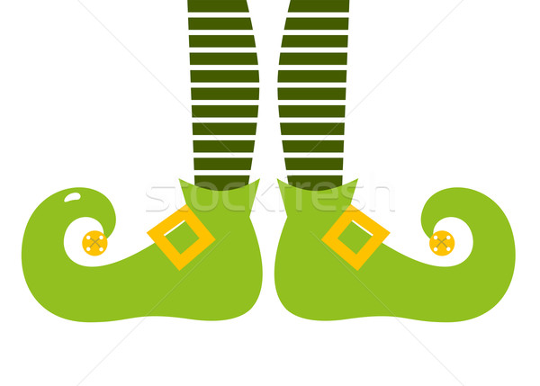 Cute elvish legs for Saint Patrick's Day isolated on white Stock photo © lordalea