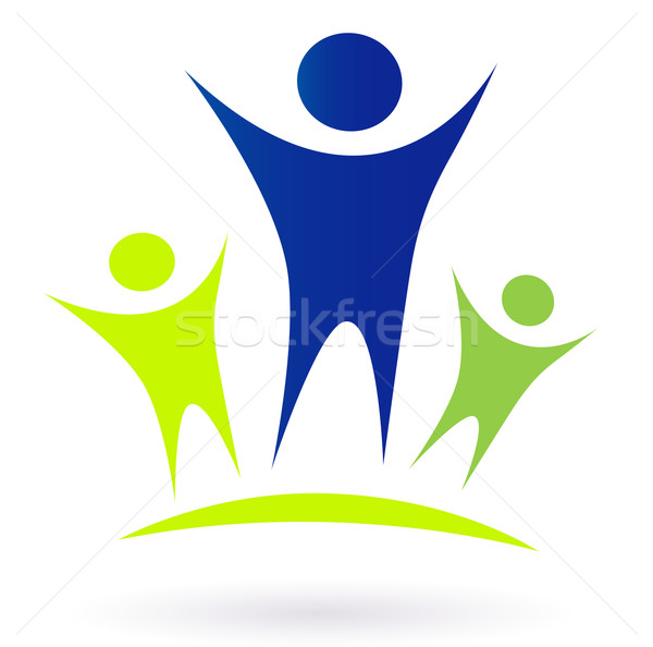 Stock photo: Community - Adult and children vector