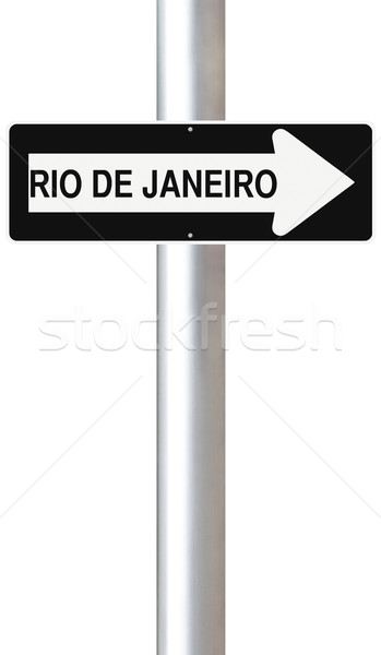 Rio Rio de Janeiro hemel stad Stockfoto © lorenzodelacosta