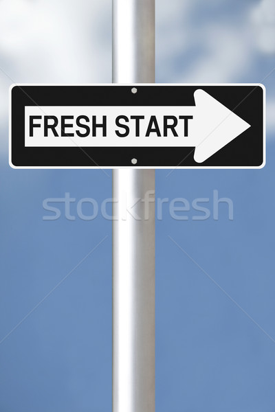 Fresh Start This Way  Stock photo © lorenzodelacosta