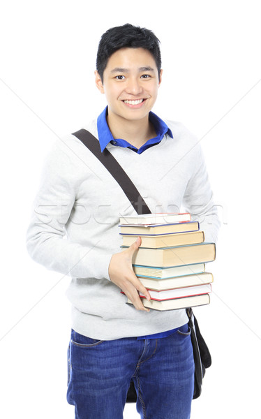 Student boeken man Stockfoto © lorenzodelacosta
