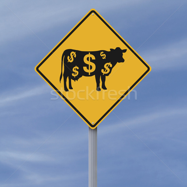 Stock photo: Cash Cow Ahead
