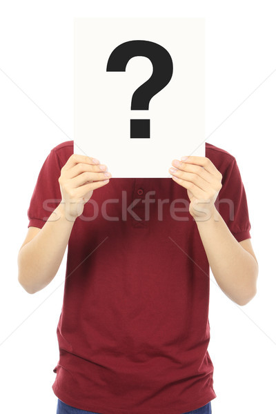 Teen With A Question
 Stock photo © lorenzodelacosta