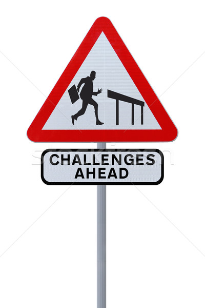 Challenges Ahead Road Sign  Stock photo © lorenzodelacosta
