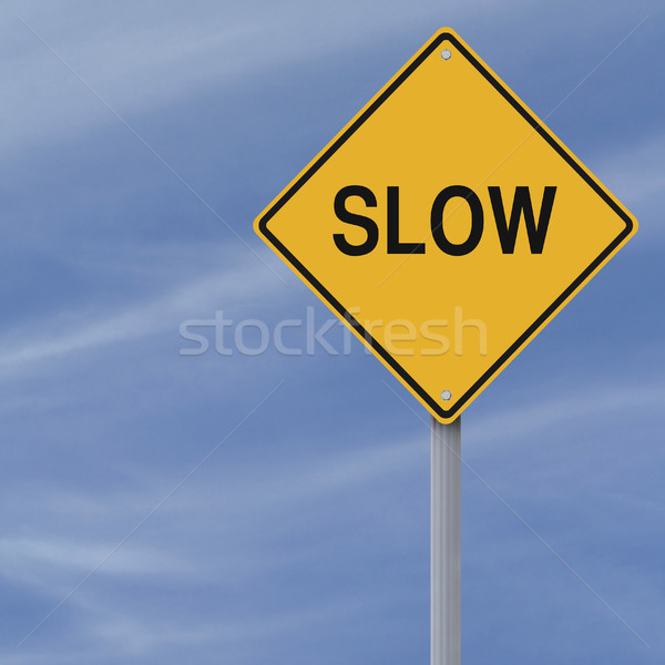 Slow Sign  Stock photo © lorenzodelacosta