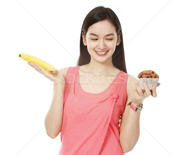 Plátano muffin saludable alimentos Foto stock © lorenzodelacosta