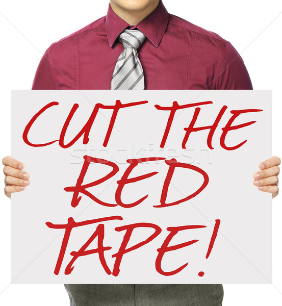 Cut The Red Tape
 Stock photo © lorenzodelacosta