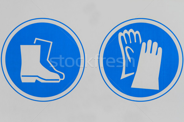 Sécurité signe protection bottes [[stock_photo]] © lorenzodelacosta