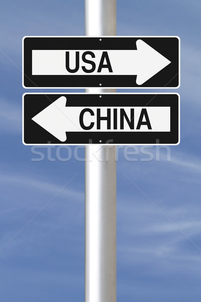 米国 中国 標識 ストックフォト © lorenzodelacosta