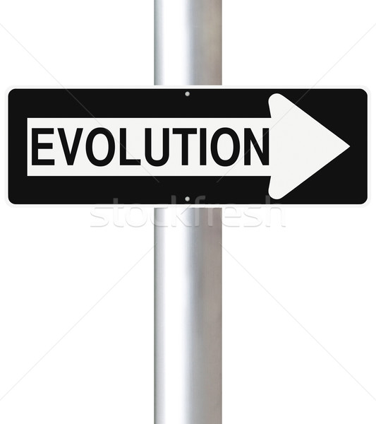 эволюция знак концепция развития направлении Сток-фото © lorenzodelacosta