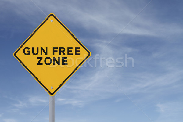 Arma libre senalización de la carretera cielo azul cielo azul Foto stock © lorenzodelacosta