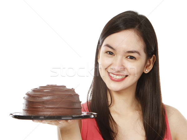 Yummy Chocolate Cake  Stock photo © lorenzodelacosta
