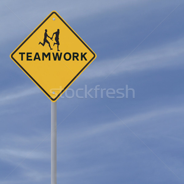 Teamwork Sign  Stock photo © lorenzodelacosta