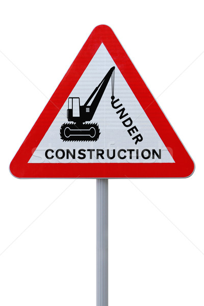 Construction Warning Sign Stock photo © lorenzodelacosta