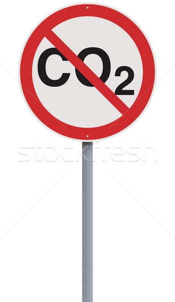 No calentamiento global senalización de la carretera ambiental conciencia signo Foto stock © lorenzodelacosta