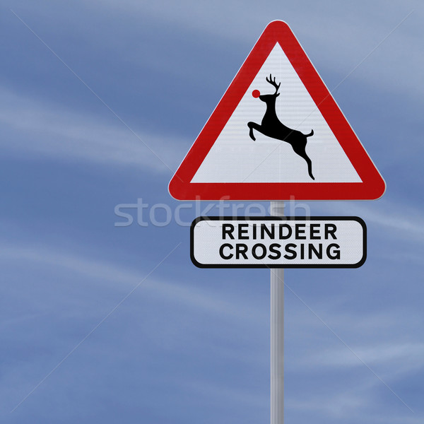 Christmas Reindeer Crossing  Stock photo © lorenzodelacosta