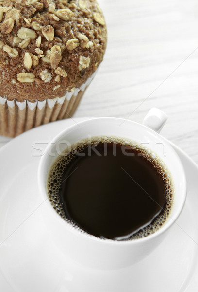 Bolinho café aveia farelo beber Foto stock © lorenzodelacosta