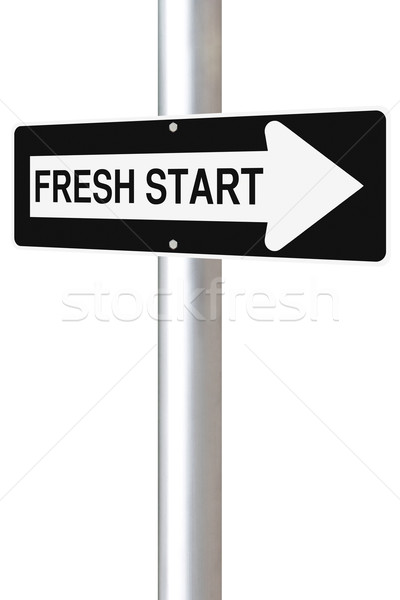 Fresh Start This Way  Stock photo © lorenzodelacosta