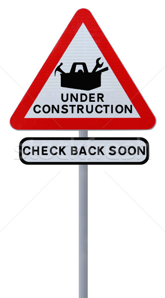 Under Construction Sign Stock photo © lorenzodelacosta