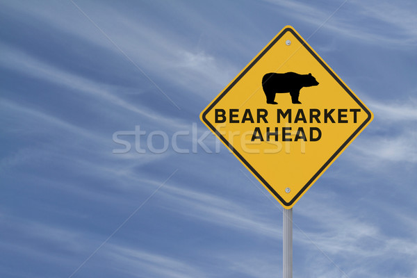 Stock photo: Bear Market Ahead 
