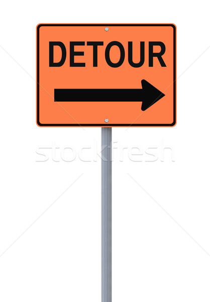 Detour Road Sign  Stock photo © lorenzodelacosta