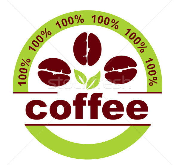 Ingesteld koffie label ontwerpen ontwerp restaurant Stockfoto © lossik
