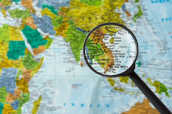 Map of Socialist Republic of Vietnam Stock photo © lostation