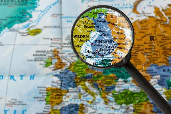 Map of Finland Stock photo © lostation