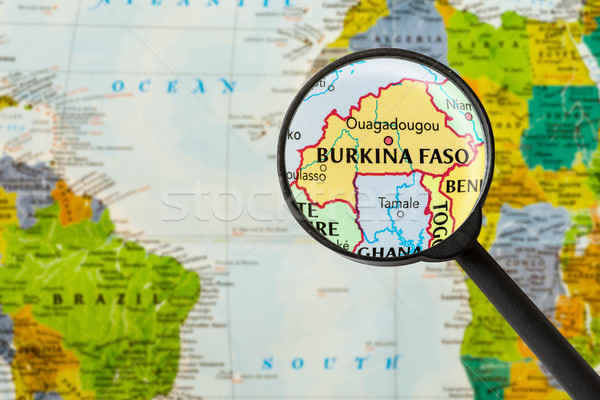 Map of Burkina Faso Stock photo © lostation