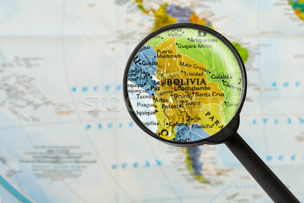 map of Plurinational State of Bolivia  Stock photo © lostation