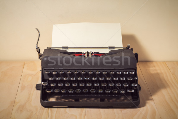 Stock photo: Image of vintage typewriter 