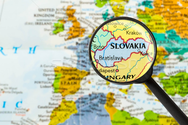 Map of Slovak Republic Stock photo © lostation