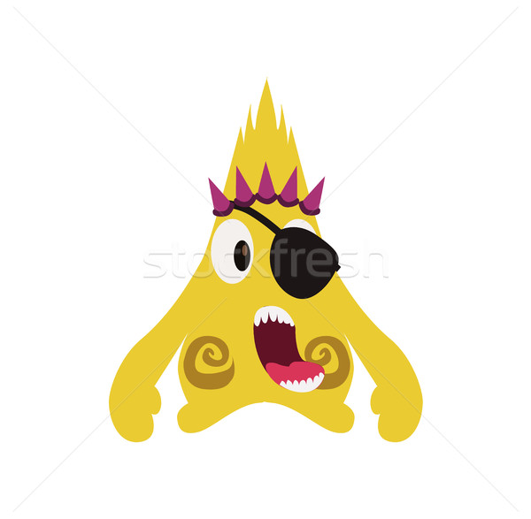 Scary Cool Monster Avatar - Animated Cartoon Character in Flat Vector Stock photo © Loud-Mango