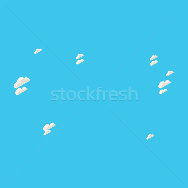 Izometryczny zestaw chmury niebieski internetowych Zdjęcia stock © Loud-Mango