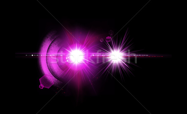 Optyczny świetle star efekt realistyczny Zdjęcia stock © Loud-Mango