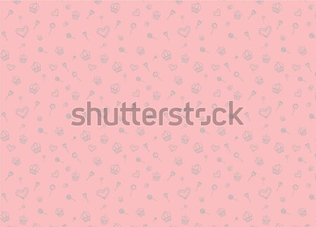Hand Drawn Seamless Background With Sweets Cakes Candy Hearts And Lollipops Vector Illustration C Oleg Ribar Loud Mango 8172059 Stockfresh