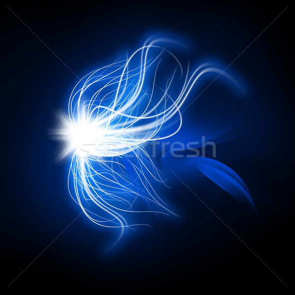 Jasne streszczenie świetle fractal efekt Zdjęcia stock © Loud-Mango